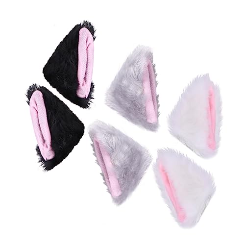 DEARMAMY 6 Stück Teiliges Plüsch Katzenohren Haarclips für Lustige Haarschmuck für Halloween Cosplay und Partys DEARMAMY 6 Stück Teiliges Plüsch Katzenohren Haarclips für Lustige Haarschmuck für Halloween Cosplay und Partys von DEARMAMY