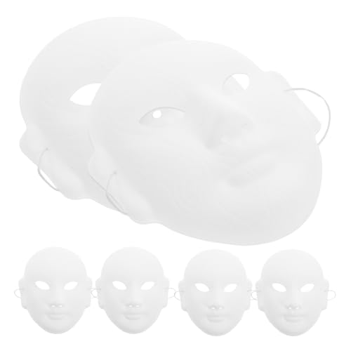 DEARMAMY 6St Handgezeichnete Gesichtsmaske halloween maske Schutzmaske Masken Mardi Gras Mask unbemaltes Handwerk Maskerade weiße papiermaske selber machen leere handbemalte maske DEARMAMY 6St Handgezeichnete Gesichtsmaske halloween maske Schutzmaske Masken Mardi Gras Mask unbemaltes Handwerk Maskerade weiße papiermaske selber machen leere handbemalte maske von DEARMAMY
