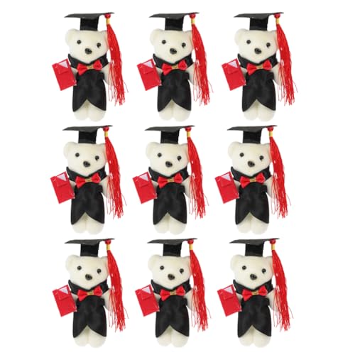 DEARMAMY 9Pcs Plüsch Bärenpuppen Abschluss Bär Delikat Ausgestopft Plüsch Bär Hellbraun Gradkappe Für Kindergarten Grundschule High School College Abschlussfeier Für Partyzubehör DEARMAMY 9Pcs Plüsch Bärenpuppen Abschluss Bär Delikat Ausgestopft Plüsch Bär Hellbraun Gradkappe Für Kindergarten Grundschule High School College Abschlussfeier Für Partyzubehör von DEARMAMY