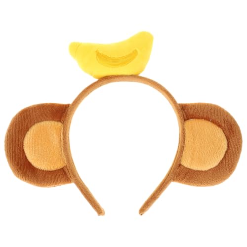 DEARMAMY Affenohren-Stirnband für Party Affenohren Stirnband Banane Affenohren-Stirnband für Mädchen Affenohren Haarband Party-Affenohr-Stirnband Affenohren-Stirnband zum Verkleiden Stoff von DEARMAMY