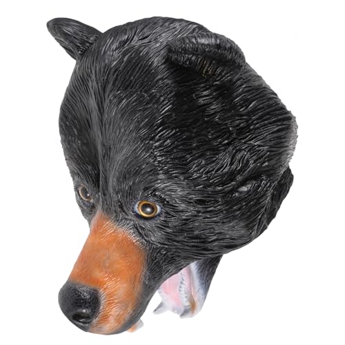 DEARMAMY Bärenmaskenhaube Kostüme Halloween-Cosplay tragen Halloween-Hund Bärenkopfmasken halloween masken halloweenmaske Halloween-Maske entzückende Masken für Erwachsene Emulsion von DEARMAMY