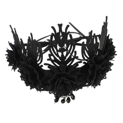 DEARMAMY Barock Vintage Gothic Haarkranz Blumenkronen Stirnband Leichtes Haarschmuck für Hochzeit Halloween Cosplay Modellshows und Festliche Events DEARMAMY Barock Vintage Gothic Haarkranz Blumenkronen Stirnband Leichtes Haarschmuck für Hochzeit Halloween Cosplay Modellshows und Festliche Events von DEARMAMY