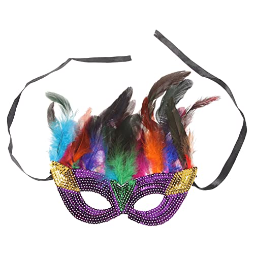 DEARMAMY Carnival Cosplay Maske mit Leichten Pailletten und Federn Verstellbar Elastisch Komfortabel für Karneval Maskenball Halloween und Kostümparty Damen und Mädchen Geeignet DEARMAMY Carnival Cosplay Maske mit Leichten Pailletten und Federn Verstellbar Elastisch Komfortabel für Karneval Maskenball Halloween und Kostümparty Damen und Mädchen Geeignet von DEARMAMY