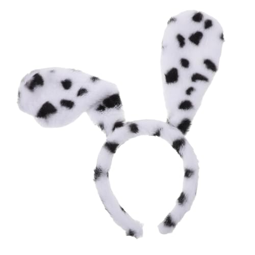 DEARMAMY Dalmatiner-hundeohren-stirnband Plüsch-tierohren-haarband Für Cosplay Halloween Erwachsene & Kinder von DEARMAMY