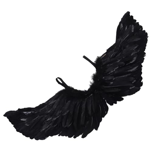 DEARMAMY Die Flügel des Teufel Engel Cosplay Flügel Prop Flügel Requisite Cosplay Halloween-Karnevalsparty Karnevalsparty-Cosplay Halloween-Flügel Halloween-Fee-Kostüm Eisen Black von DEARMAMY
