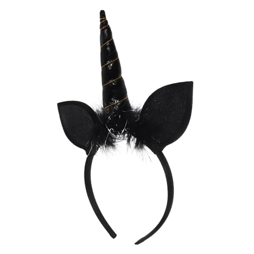 DEARMAMY Einhorn Stirnband Schwarz Dekorationen Einhorn Partygeschenke Lustiger Hut Haarschmuck Für Und Mädchen Einhörner Kleinkinder Cosplay Einhorn Kopfbedeckung Süße Tier DEARMAMY Einhorn Stirnband Schwarz Dekorationen Einhorn Partygeschenke Lustiger Hut Haarschmuck Für Und Mädchen Einhörner Kleinkinder Cosplay Einhorn Kopfbedeckung Süße Tier von DEARMAMY