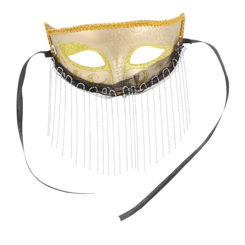 DEARMAMY Elegante Quasten-gesichtsmaske Für Frauen Exotische Maske Für Karneval Und Maskenbälle Accessoire Für Glamouröse Auftritte Und Historische Kulturreisen von DEARMAMY