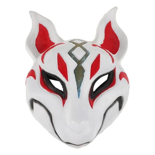 DEARMAMY Eva Fox Maske für Halloween Tiermaske für Kostümparty Masquerade und Cosplay Events mit Außergewöhnlicher Detailarbeit und Ansprechendem Design von DEARMAMY