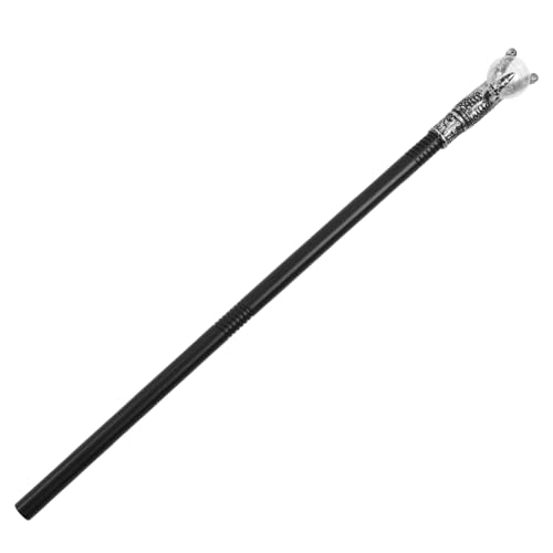 DEARMAMY Fallout-Kostüm gehen Dekoration Zaubererkostüm Zepterspielzeug Ratte Halloween stab Halloween Stock Lustige Bühnenaufführungsstütze stütze Plastik Silver von DEARMAMY
