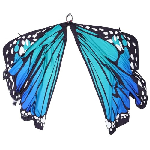 DEARMAMY Frauen Polyester Umhang Mit Schmetterlingsmotiven Drehbarer Partyumhang Für Damen Cosplay Kostüm Blau Und Grün Accessoire Für Mottopartys Und Veranstaltungen DEARMAMY Frauen Polyester Umhang Mit Schmetterlingsmotiven Drehbarer Partyumhang Für Damen Cosplay Kostüm Blau Und Grün Accessoire Für Mottopartys Und Veranstaltungen von DEARMAMY