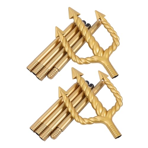DEARMAMY Goldfarbener Spiral mit Abgerundeten Spitzen Sicherer Kunststoff Teiliges Stecksystem Vielseitiges Halloween und Cosplay Accessoire für Dämonen und Meeresgott Kostüme DEARMAMY Goldfarbener Spiral mit Abgerundeten Spitzen Sicherer Kunststoff Teiliges Stecksystem Vielseitiges Halloween und Cosplay Accessoire für Dämonen und Meeresgott Kostüme von DEARMAMY