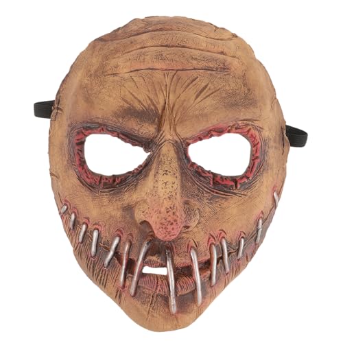 DEARMAMY Gruselige Halloween mit Großem und Nägeln Realistische Vollkopf Cosplay Maske für Party Bühnenauftritt und Horror Kostüm und Flexibel von DEARMAMY