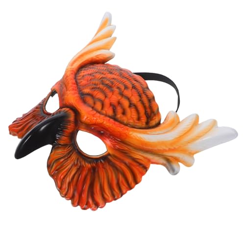 DEARMAMY Halbgesichts-eulenmaske Halloween Tierdesign Maskerade Kostüm Party Karneval Cosplay Unisex für Bühne und Themenfeier von DEARMAMY