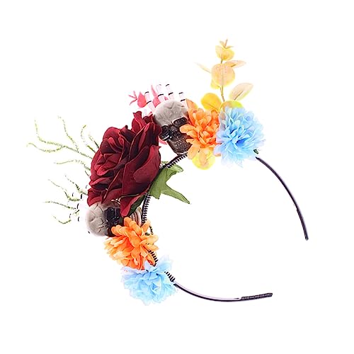 DEARMAMY Halloween Blumenkranz mit Cosplay Haarband für Partys Angenehm zu Tragen für Unvergessliches Fest DEARMAMY Halloween Blumenkranz mit Cosplay Haarband für Partys Angenehm zu Tragen für Unvergessliches Fest von DEARMAMY