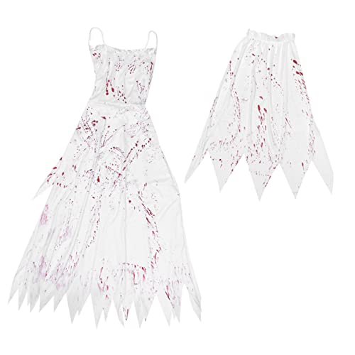 DEARMAMY Halloween-Brautkostüme Baumwolle beängstigend blutig Schwarz böse brautkleid halloween costume de halloween Braut Kostüm Halloween-Party-Requisiten Baumwollmischung Weiß DEARMAMY Halloween-Brautkostüme Baumwolle beängstigend blutig Schwarz böse brautkleid halloween costume de halloween Braut Kostüm Halloween-Party-Requisiten Baumwollmischung Weiß von DEARMAMY