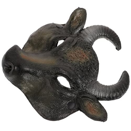 DEARMAMY Halloween-Büffelkopfmaske realistische Halloween-Maske Bullenkostüm Pferdekopfmaske Gesicht halloween costume halloween kleidung Neuartige Halloween-Maske Cosplay-Maskenornament Pu von DEARMAMY
