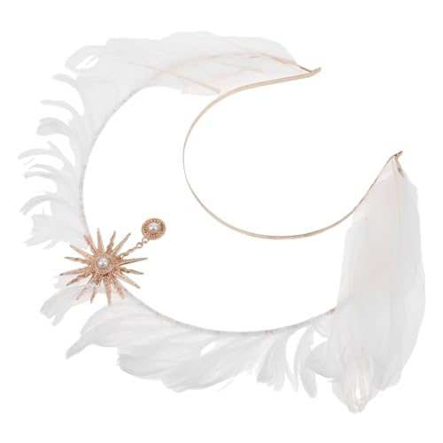 DEARMAMY Halloween-Dekorationen Krone Kopfschmuck Sonne Kopfbedeckung Cosplay-Haarreifen Göttin Kopfbedeckung Halloween Stirnband Diademe für Frauen Braut Nachahmungsperlen Weiß DEARMAMY Halloween-Dekorationen Krone Kopfschmuck Sonne Kopfbedeckung Cosplay-Haarreifen Göttin Kopfbedeckung Halloween Stirnband Diademe für Frauen Braut Nachahmungsperlen Weiß von DEARMAMY