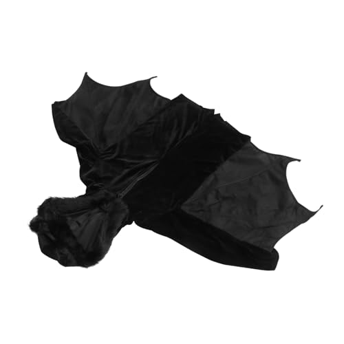 DEARMAMY Halloween Fledermaus Kostüm Für Mädchen Cosplay Outfit Mit Umhang Und Flügeln Für Karneval Und Halloween S von DEARMAMY