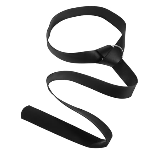 DEARMAMY Oktoberfest Rittergürtel Herren Kostümzubehör Breiter Taillengürtel für Halloween Braut Taillengürtel Schwarzes Kunstleder von DEARMAMY