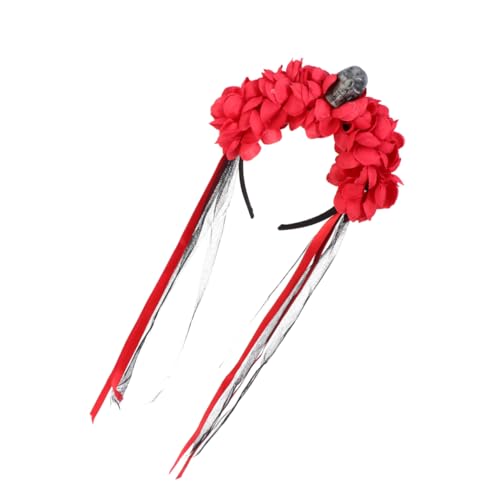 DEARMAMY Halloween Haarreif mit Künstlichen Roten Blumen Eleganter Kopfschmuck für Damen Geeignet für Halloween und Tanzpartys Komfortabel und Langlebig Party Accessoire DEARMAMY Halloween Haarreif mit Künstlichen Roten Blumen Eleganter Kopfschmuck für Damen Geeignet für Halloween und Tanzpartys Komfortabel und Langlebig Party Accessoire von DEARMAMY