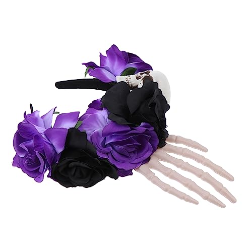 DEARMAMY Halloween Haarreif mit und Rosen für Kostümparty und Cosplay Langlebig und Bequem Einzigartiges Accessoire für Auffällige Looks und Gruppenfotos DEARMAMY Halloween Haarreif mit und Rosen für Kostümparty und Cosplay Langlebig und Bequem Einzigartiges Accessoire für Auffällige Looks und Gruppenfotos von DEARMAMY