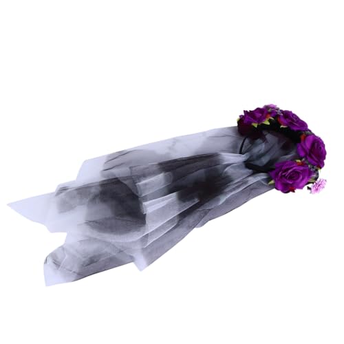 DEARMAMY Halloween Haarreifen mit Schädel und Rosenblüten Kostüm Stirnband für Damen für Halloween Karneval und Maskeraden DEARMAMY Halloween Haarreifen mit Schädel und Rosenblüten Kostüm Stirnband für Damen für Halloween Karneval und Maskeraden von DEARMAMY