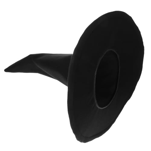 DEARMAMY Halloween Hexenhut für Erwachsene Schwarzer Spitz zulaufender Zaubererhut mit Breiter Krempe und Vielseitig für Party Cosplay Halloween-dekoration und Kostümaccessoire DEARMAMY Halloween Hexenhut für Erwachsene Schwarzer Spitz zulaufender Zaubererhut mit Breiter Krempe und Vielseitig für Party Cosplay Halloween-dekoration und Kostümaccessoire von DEARMAMY
