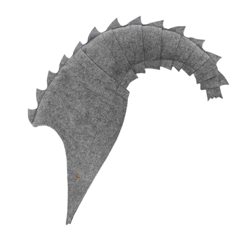 DEARMAMY Halloween Hexenhut mit Rhinoceros-schweif Design Stoffmaterial für Damen und Herren Cosplay Kostüm Hut für Halloween Karneval Festliche Verkleidung von DEARMAMY