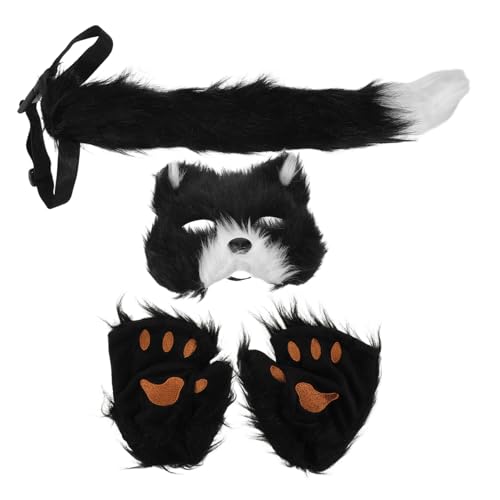 DEARMAMY Halloween -Katzenanzug Party Halbgesichtsmaske Katzenkostüm für Mädchen Zubehör für Katzenkostüme Maskerade Maske Katze Maskerade Katzenmaske Katzenmasken-Cosplay Kunstfell Schwarz DEARMAMY Halloween -Katzenanzug Party Halbgesichtsmaske Katzenkostüm für Mädchen Zubehör für Katzenkostüme Maskerade Maske Katze Maskerade Katzenmaske Katzenmasken-Cosplay Kunstfell Schwarz von DEARMAMY