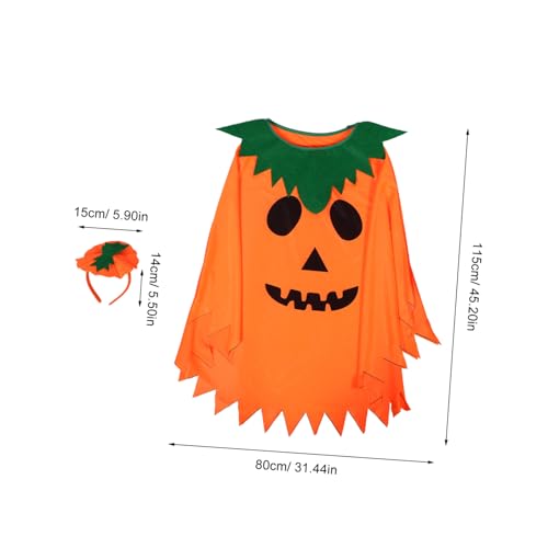 DEARMAMY Halloween Kürbis Kostüm Set für Erwachsene Atmungsaktiver Kürbis-umhang Stirnband Handtasche Komfortables Auffälliges Halloween Cosplay Zubehör für Mottopartys und Festumzüge DEARMAMY Halloween Kürbis Kostüm Set für Erwachsene Atmungsaktiver Kürbis-umhang Stirnband Handtasche Komfortables Auffälliges Halloween Cosplay Zubehör für Mottopartys und Festumzüge von DEARMAMY