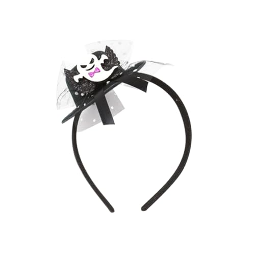 DEARMAMY Halloween Party Kopfschmuck Schwarzer Hut Stirnband für Erwachsene Cosplay Haarreif Festival Kopfbedeckung für Bühne und Feierlichkeiten von DEARMAMY