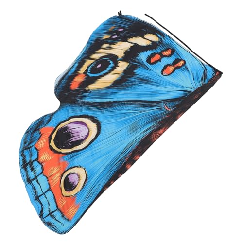 DEARMAMY Halloween-Schmetterlings-Umhang Hühnerkostüm Fledermausflügel Kostüm Feenflügel Halloween Costume Halloween Kleidung Fee Schmetterlinge Kostüm Feenkostüm für Damen Polyester von DEARMAMY