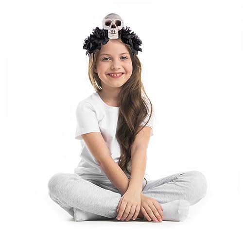 DEARMAMY Halloween Skull Hairband Eleganter Kopfschmuck für Kostümpartys Leicht und Komfortabel für Halloween Tag Toten und Cosplay Dekoration DEARMAMY Halloween Skull Hairband Eleganter Kopfschmuck für Kostümpartys Leicht und Komfortabel für Halloween Tag Toten und Cosplay Dekoration von DEARMAMY