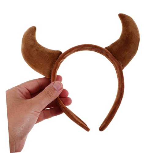 DEARMAMY Halloween Stirnband mit Plüsch Kuhhörnern Bequemes Haarband für Waschen Cosplay und Karneval Praktisch für Make-up und Kostüme Accessoire für Fasching und Partys DEARMAMY Halloween Stirnband mit Plüsch Kuhhörnern Bequemes Haarband für Waschen Cosplay und Karneval Praktisch für Make-up und Kostüme Accessoire für Fasching und Partys von DEARMAMY