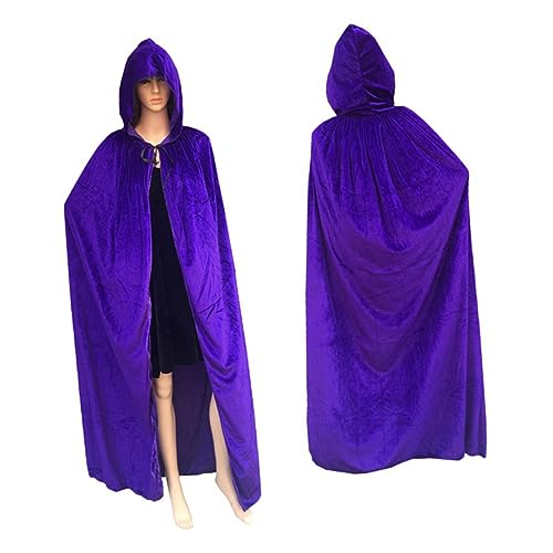 DEARMAMY Halloween Umhang Mit Kapuze Totenkostüm Umhang Für Cosplay Teufel Tod Halloween Outfit Für Erwachsene von DEARMAMY