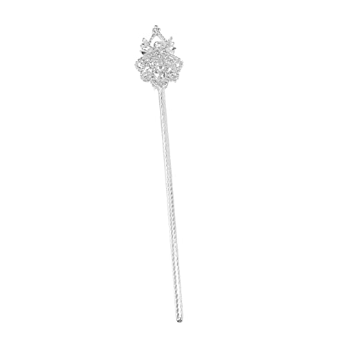 DEARMAMY Halloween-Zauberstab zusammenklappbar Gesicht Kostümmädchen Gehstock Gehstöcke Halloween Party faschingskostüme grennstick Cosplay-Kostümstock Halloween-Cosplay-Stock Metall Weiß von DEARMAMY