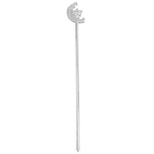 DEARMAMY Halloween-zauberstab Wanderer Sitz Walker Sprengen Gehen Schlag Halloween-Cosplay-Stock Mondrohr Kostüm Gehstock Mädchenkostüm Stock Plastik Weiß von DEARMAMY