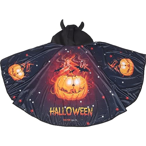 DEARMAMY Halloweenkostüm Halloween-Maske Kapuzenmantel mit Kapuze Halloween schwarzer Umhang kinderkostüme Halloween kinderkostum Halloween Halloween-Partyumhang Maskerade-Umhang Stoff von DEARMAMY