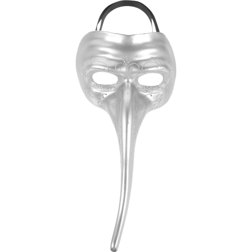 DEARMAMY Halloweenkostüm Spitzenmaske Maskerade Nasenmaske Dekorationen Rote Maske Halbes Halloween Gruseliges Halloween Arzt Maske Maskerade-party-maske Halloween-maske Gesicht Plastik von DEARMAMY