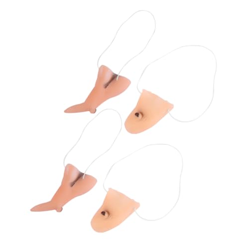 DEARMAMY Hexennasen-kinn-set Für Halloween-kostüme Nasen-kinn-maske Realistische Optik Für Cosplay Partyzubehör Karneval von DEARMAMY