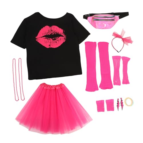 DEARMAMY Jahre Kostümset für Damen Vintage Party Zubehör mit Accessoires für Karneval Halloween und Retro Events Wiederverwendbar und Komfortabel DEARMAMY Jahre Kostümset für Damen Vintage Party Zubehör mit Accessoires für Karneval Halloween und Retro Events Wiederverwendbar und Komfortabel von DEARMAMY