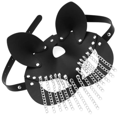 DEARMAMY Kettenledermaske halloween masken halloweenmaske augenmasken augenabdeckung eyepatches Maskerade Halloween-Kostüm Frauen Abschlussball Punk-Maske Maske im Punk-Stil Metallbeschläge DEARMAMY Kettenledermaske halloween masken halloweenmaske augenmasken augenabdeckung eyepatches Maskerade Halloween-Kostüm Frauen Abschlussball Punk-Maske Maske im Punk-Stil Metallbeschläge von DEARMAMY