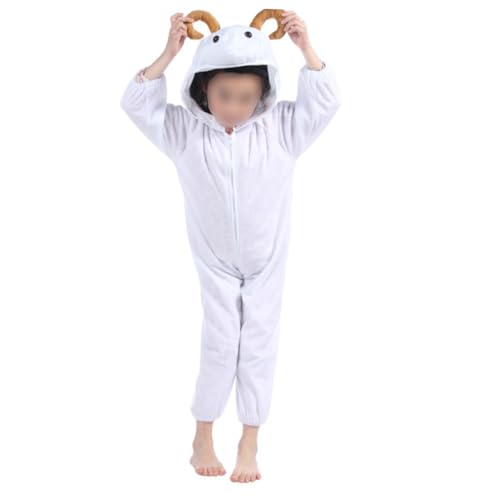 DEARMAMY Kinderziegenkostüm Für Halloween Und Karneval Tierkostüm Für Cosplay Und Aufführungen Lustiges Tierkostüm Für Jungen Und Mädchen von DEARMAMY
