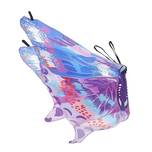 DEARMAMY Kleiner Schmetterlingsschal Fee Schmetterlingsflügel Kinderfeenflügel Schmetterlingskostüm Für Schmetterlingskostüm Für Mädchen Schmetterling Dekorationen Flattern Chiffon von DEARMAMY