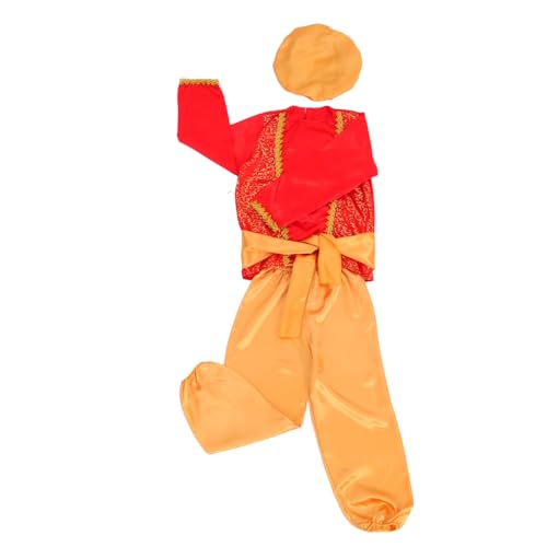 DEARMAMY Kostüm Arabischer Anzug mit Hut und Gürtel für Halloween Geburtstagsfeiern Cosplay und Schulaufführungen S DEARMAMY Kostüm Arabischer Anzug mit Hut und Gürtel für Halloween Geburtstagsfeiern Cosplay und Schulaufführungen S von DEARMAMY