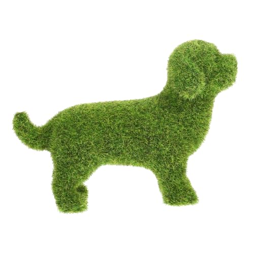DEARMAMY Künstliche Moosfelsen In Hundeform Mit Künstlichem Grünem Moos Bedeckte Steine Grüne Moosbälle Dekorative Rasenbeflockung Tierbeflockung Für Gartenrasen Kunsthandwerk Dekor von DEARMAMY