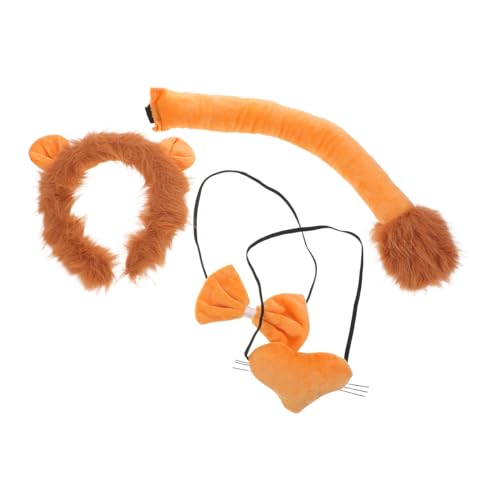 DEARMAMY Löwenkostüm Halloween Tierkostüm mit Realistischem Ohr Stirnband und Passender Fliege für Zoo Aufführungen und Kostümpartys DEARMAMY Löwenkostüm Halloween Tierkostüm mit Realistischem Ohr Stirnband und Passender Fliege für Zoo Aufführungen und Kostümpartys von DEARMAMY
