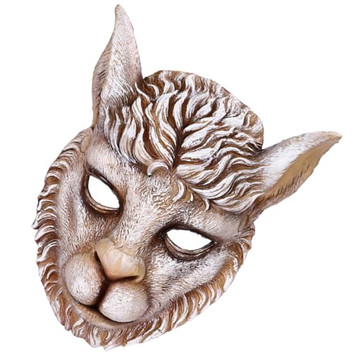 DEARMAMY Halbgesichtsmaske Im Stil Einer Maskenparty-löwenmaske Dekorative Pu- Für Osterdekorationen von DEARMAMY
