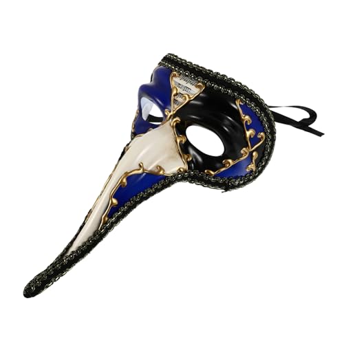 DEARMAMY Maske Halblange Nase Maskerade Halloween Gruseliger Kopf Halloween Party Favor Gruselige Halloween Nase LED Kostüme Blau Kunststoff DEARMAMY Maske Halblange Nase Maskerade Halloween Gruseliger Kopf Halloween Party Favor Gruselige Halloween Nase LED Kostüme Blau Kunststoff von DEARMAMY