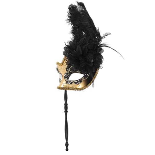 DEARMAMY Masken-set Mit Gefiederten Charm-stick-masken Für Damen Halloween Karneval Maskerade-accessoire DEARMAMY Masken-set Mit Gefiederten Charm-stick-masken Für Damen Halloween Karneval Maskerade-accessoire von DEARMAMY
